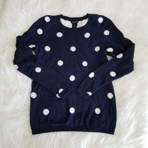 ◊ Ann Taylor Petite Polka Dot Sweater